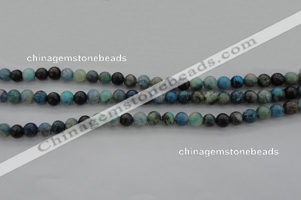 CCS20 15.5 inches 6mm round natural chrysocolla gemstone beads