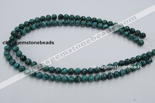 CCS203 15.5 inches 8mm round natural Chinese chrysocolla beads