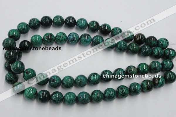 CCS206 15.5 inches 14mm round natural Chinese chrysocolla beads