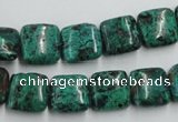 CCS222 15.5 inches 12*12mm square natural Chinese chrysocolla beads