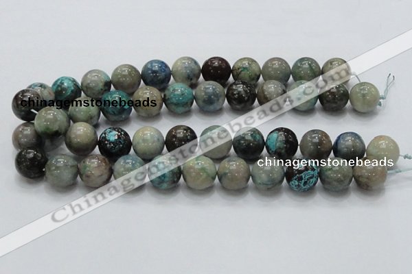CCS23 15.5 inches 20mm round natural chrysocolla gemstone beads