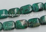 CCS230 15.5 inches 10*14mm rectangle natural Chinese chrysocolla beads