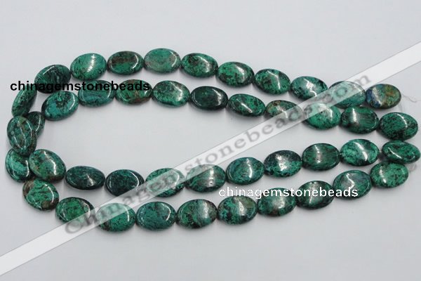 CCS235 15.5 inches 13*18mm oval natural Chinese chrysocolla beads