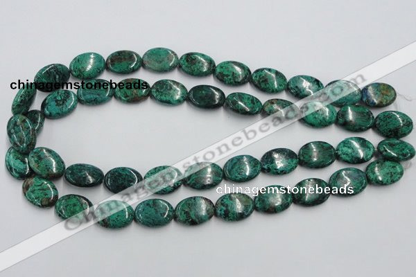 CCS235 15.5 inches 13*18mm oval natural Chinese chrysocolla beads