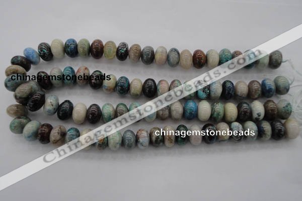 CCS27 15.5 inches 10*14mm rondelle natural chrysocolla gemstone beads