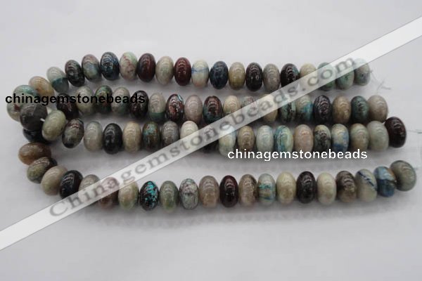 CCS28 15.5 inches 10*16mm rondelle natural chrysocolla gemstone beads