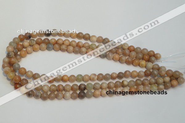 CCS303 15.5 inches 8mm round natural sunstone beads wholesale