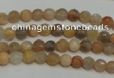 CCS310 15.5 inches 6mm faceted round natural sunstone beads