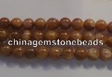 CCS361 15.5 inches 6mm round A grade natural golden sunstone beads