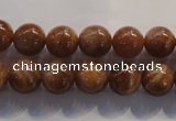 CCS363 15.5 inches 10mm round A grade natural golden sunstone beads