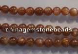 CCS371 15.5 inches 6mm round AA grade natural golden sunstone beads