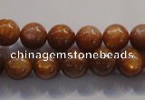 CCS383 15.5 inches 10mm round AAA grade natural golden sunstone beads