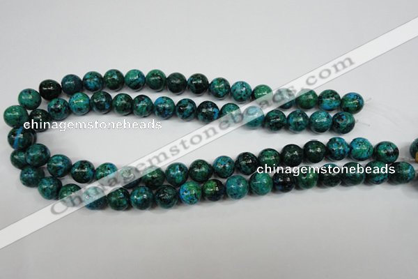 CCS404 15.5 inches 12mm round dyed chrysocolla gemstone beads