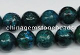 CCS405 15.5 inches 14mm round dyed chrysocolla gemstone beads