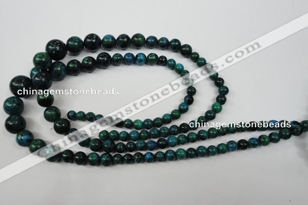 CCS410 15.5 inches 6mm - 14mm round dyed chrysocolla gemstone beads