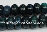 CCS415 15.5 inches 8*14mm rondelle dyed chrysocolla gemstone beads