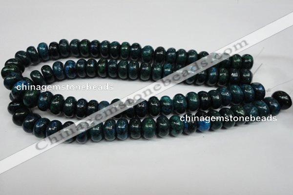 CCS415 15.5 inches 8*14mm rondelle dyed chrysocolla gemstone beads