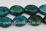 CCS444 15.5 inches 13*18mm oval dyed chrysocolla gemstone beads