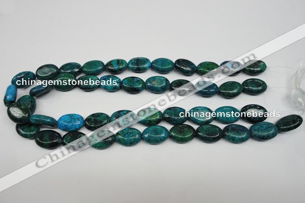 CCS444 15.5 inches 13*18mm oval dyed chrysocolla gemstone beads