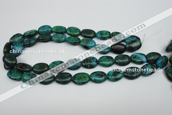 CCS445 15.5 inches 15*20mm oval dyed chrysocolla gemstone beads