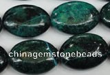 CCS446 15.5 inches 18*25mm oval dyed chrysocolla gemstone beads