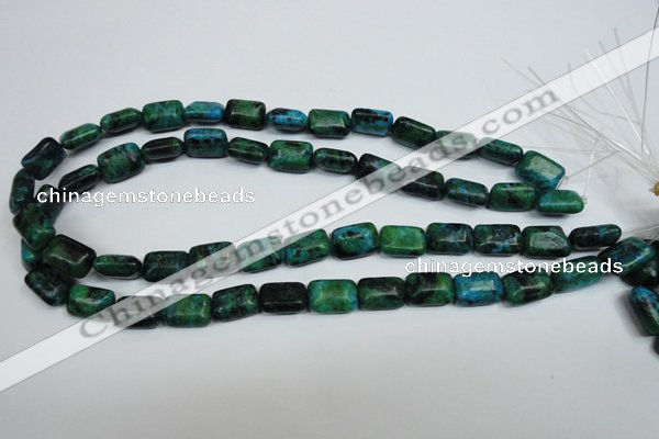 CCS472 15.5 inches 10*14mm rectangle dyed chrysocolla gemstone beads