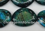 CCS481 15.5 inches 22*30mm freeform dyed chrysocolla gemstone beads