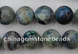 CCS505 15.5 inches 14mm round natural chrysocolla gemstone beads