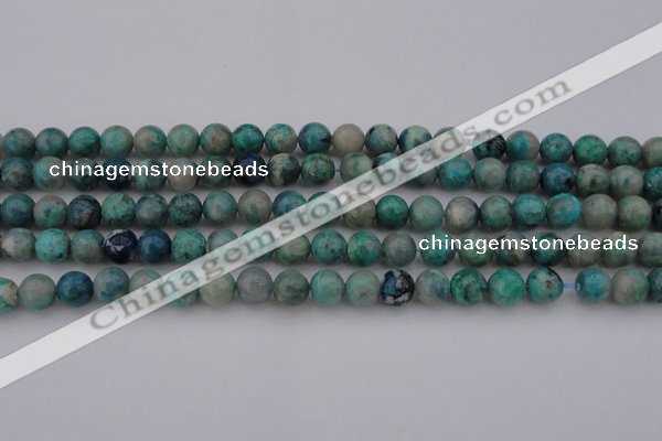 CCS512 15.5 inches 8mm round natural chrysocolla gemstone beads