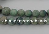 CCS518 15.5 inches 4mm - 12mm round matte natural chrysocolla beads