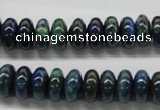 CCS53 16 inches 6*12mm rondelle dyed chrysocolla gemstone beads