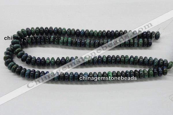 CCS53 16 inches 6*12mm rondelle dyed chrysocolla gemstone beads