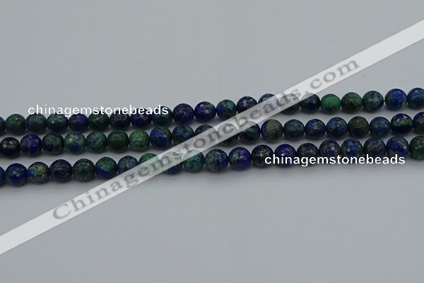 CCS532 15.5 inches 8mm faceted round dyed chrysocolla beads