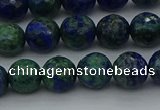 CCS533 15.5 inches 10mm faceted round dyed chrysocolla beads