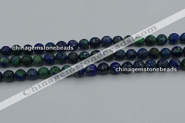 CCS534 15.5 inches 12mm faceted round dyed chrysocolla beads