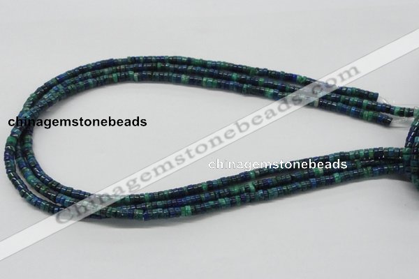 CCS54 16 inches 2*7mm heishi dyed chrysocolla gemstone beads