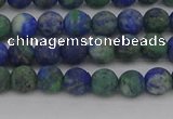 CCS541 15.5 inches 6mm round matte dyed chrysocolla beads