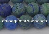 CCS544 15.5 inches 12mm round matte dyed chrysocolla beads