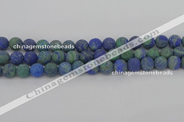 CCS544 15.5 inches 12mm round matte dyed chrysocolla beads