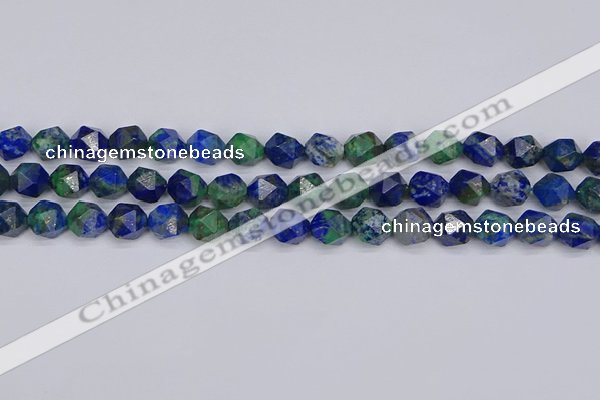 CCS547 15.5 inches 8mm faceted nuggets dyed chrysocolla beads