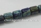 CCS55 16 inches 10*12mm cylinder dyed chrysocolla gemstone beads