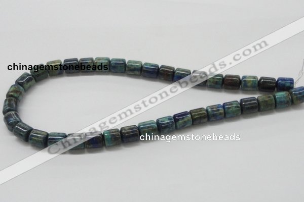 CCS55 16 inches 10*12mm cylinder dyed chrysocolla gemstone beads