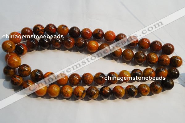 CCS555 15.5 inches 14mm round dyed chrysocolla gemstone beads