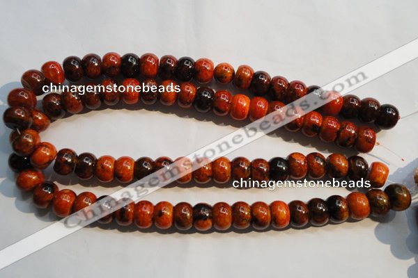 CCS562 15.5 inches 10*14mm rondelle dyed chrysocolla gemstone beads