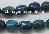 CCS58 16 inches 12*15mm nuggets dyed chrysocolla gemstone beads
