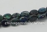 CCS59 16 inches 8*10mm oval dyed chrysocolla gemstone beads