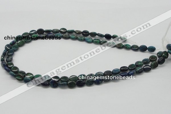 CCS59 16 inches 8*10mm oval dyed chrysocolla gemstone beads