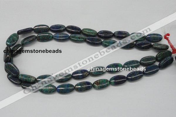 CCS60 16 inches 10*20mm oval dyed chrysocolla gemstone beads