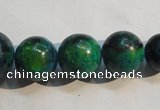 CCS609 15.5 inches 10mm – 20mm round dyed chrysocolla gemstone beads