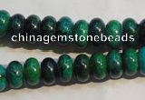 CCS616 15.5 inches 6*10mm rondelle dyed chrysocolla gemstone beads